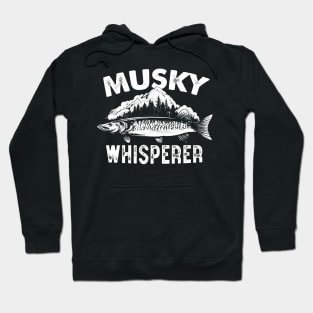 Musky Whisperer Funny Muskie Fishing, Muskellunge Hoodie